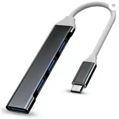 VYAR Type C to 4 Ports USB 3.0 Hub Type C - 4 in1 USB USB Hub Gaming Adapter