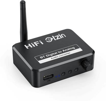 Etzin Bluetooth 5.1 Digital Audio Receiver Digital to Analog Converter 3.5mm Aux RCA Gaming Adapter