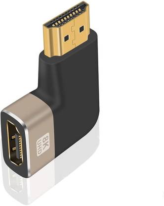 Etzin 8K 48Gbps Left Angle Male to Female 90 Degree HDMI Adapter Extender EPL-1057H Gaming Adapter
