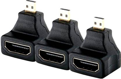 MX HDMI Female To Mini HDMI Male Right Angle Connector, MX3665 (PACKOF3) Gaming Adapter