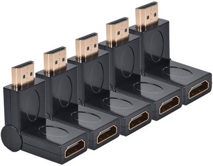 MX HDMI Male To Female 90-180° Moveable Right Angle,4K HDMI Extender 4095(Pack Of5) Gaming Adapter