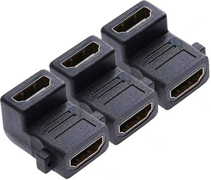 MX HDMI 19 Pin F To F Connector 90°/Screw Locking,4K HDMI Extender 3067(Pack Of 3) Gaming Adapter