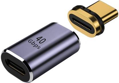 Tobo Magnetic USB C 40Gbps Adapter,USB4 Adapter,40Gbps Data Transfer TD-1105TC Gaming Adapter