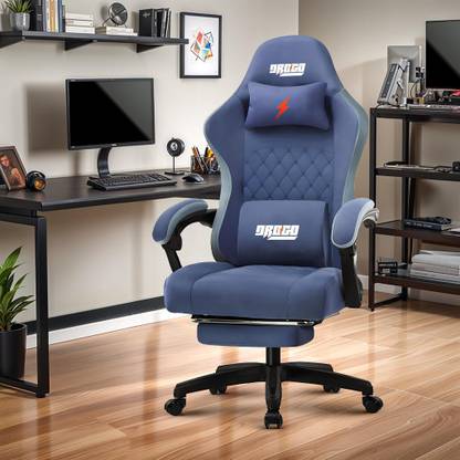 Drogo Ergonomic Gaming Chair for office with With Linkage Armrest,Foot Rest Gaming Chair