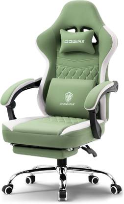 dowinx Premium Gaming Chair Ergonomic Design with Massager & Footrest, 360Swivel, Neck & Back Support Gaming Chair