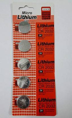 nawani 5 Pic Micro Lithium Cell CR2032 3V Coin Battery Game Battery