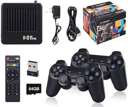 virat creation G11 PRO Game Box 40,000+ Built-in Games Retro Classic 2D 3D HD | 64 GB with Yes