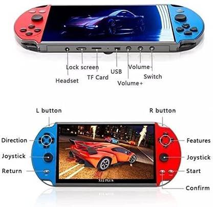 NextTech X7 PSP Game Console:Unlock The Power of 1000+ Games and Nostalgic Memories YR-16 8 GB with 1000+ Games