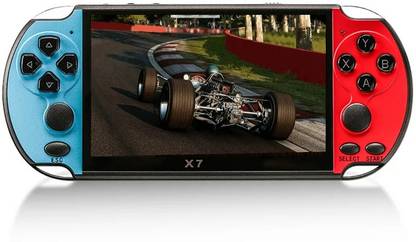 TECHZONE X7 PSP HD Screen 8GB Memory/MP3 Player/ Dual joystick Game Console with 8 GB 8 GB with Arcade Games FC Games NES Games
