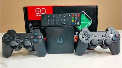 PTCMart Gamebox G5 Hd 4K Video Console Retro Games With Tv Android Wireless Controller 64 GB with CPS FC GB GBA GBC MD SFC N64 PS1 ATARI