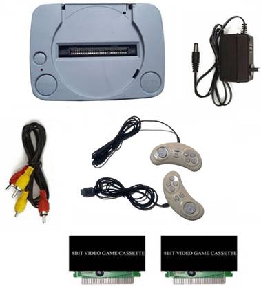 PTCMart extra 2 cassettes old classic 8bit TV video game console & inbuilt games etc.. NA GB with in-built games with 2 cassettes