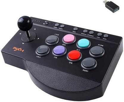 BVG Arcade Fight Stick,Street Fighter Arcade Game Fighting Joystick with USB Port, with Turbo & Macro Functions, GB with uitable for PS3 / PS4 / Xbox ONE/Nintendo Switch/PC Windows.