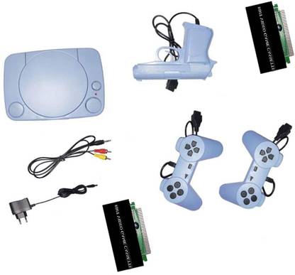 GROZA 98 Classic TV Game Console Inbuilt Game Contra, Super Mario Bros with 2 Cassette NA GB with Contra, Super Mario Bros, F1 Race, Cricket Game