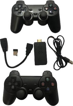 PTCMart Wireless HDMI 4K 8 Bit Console Stick Built-in 10000 Classic Video Games 32 GB with PS1, mario, street fighter, taken-3, Contra