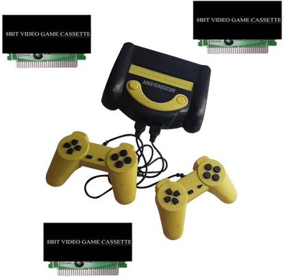 PTCMart extra 3 cassettes fun station 8bit TV video game console & inbuilt games etc.. NA GB with in-built games with 3 cassettes