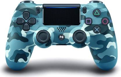 Maizic Smarthome Funetic Blue Camo Themed Bluetooth Wireless P4 Gaming Controller For PS4/PS4 Pro NA GB
