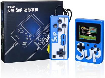 HG WORLD Sup R35X 2 Player Retro 400+ Classic Video Games Portable Gaming Console 64 GB with 3.5" Screen, Contra, Turtles, Tank, Bomber Man, Aladdin, Etc