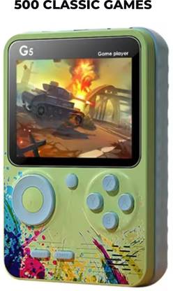 MOBIZAC Portable Mini Video Game for Kids with Video Controller with 500 Games Super Mario Series Contra Series Street Fighter