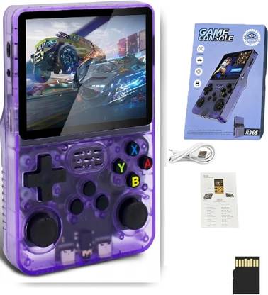 HG WORLD Retro Game R36s gaming console for Portable Style Pocket GameBox Handheld Gaming Consoles 3.5 IPS Screen Rechargeable Battery handheld console Hand video game 64 GB with 15000+Preinstall video game handheld,Best Gift All Ages Mario Game,GTA Vice City