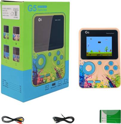 WILDBRAIN Retro G5 Game Box gaming console for tv With Pocket Portable Sup Game Box 3.5TFT 8 GB with Mortal Combat, Mini Video Game for Kids & Modern Gamer, Loved by Fans