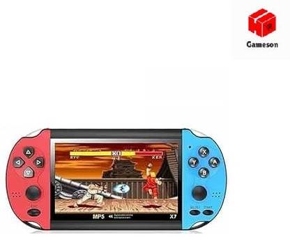Gameson PSP Built-in Games MP4 Player Ebook Tv Out Portable X7 Game Console Video Game_H 8 GB with Taken, Mustafa, Mario, Bomparman, contra, Jungale Mario, and more Action Games