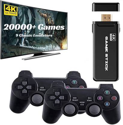 V A VALAK Wireless video games for tv gaming, Retro gaming console with Game Stick 64 GB with Old School Station Video Games