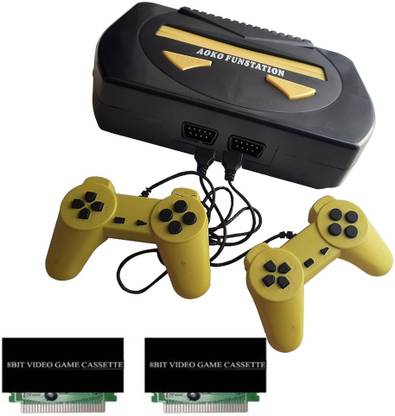PTCMart Fun station victor 8Bit Game Console with 2 cassettes in-built game etc. NA GB with in-built games with 2 cassettes