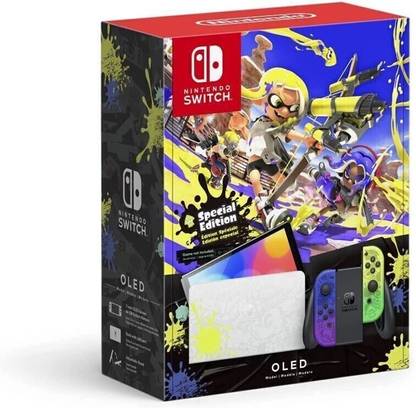 NINTENDO Switch OLED Handheld Portable Gaming Console 64 GB with Screen Protector