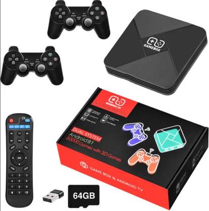 BVG GAMEBOX G5 Retro Game Console 20000+ Games Classic & 3D Video Game Consoles 128 GB with Approx 20,000 Games