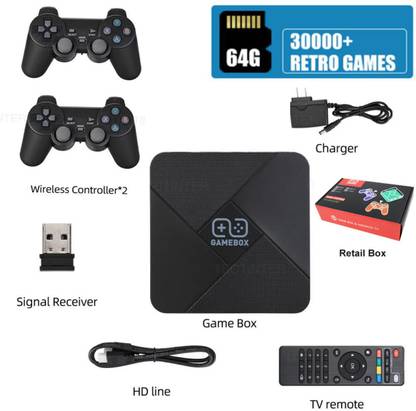 Inquisitive Emulator 5600+ Games G5 ANDROID For Smart Tv Limited Edition WiFi 4K HD 64 GB with CONTRA,MARIO BROS,SNOW,gt,BROS,MUSTAFA,DUCK HUNT ,CONTRA 1, 30000+ Games