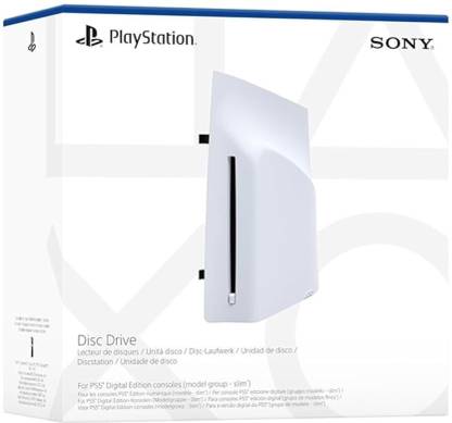 Playstation Sony PS5 Disk Drive Ultra HD Blu-ray| Essential ps5 accessories for ps5 Digital ( Slim & Pro ) Models | Instantly Play PS4 & PS5 Game Discs NA GB with Plug & Play Magic | Built-in 4K Blu-ray Movie Support