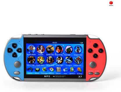 Gameson PSP Built-in Games MP4 Player Ebook Tv Out Portable X7 Game Console Video Game_1 8 GB with Taken, Mustafa, Mario, Bomparman, contra, Jungale Mario, and more Action Games
