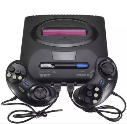 COMPUTER PLAZA SEGA MEGADRIVE II 16 BIT WITH INBUILT GAME CARTIDGES 1 GB with SONIC, PING PONG, TETRIS, FOOTBALL, 368 IN 1