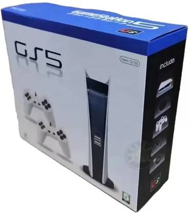 markif 8 BIT GS5 TV GAME CONSOLE INBUILT 200 CLASSIC GAMES WITH 2 WIRED CONTROLLER NA GB with MARIO, CONTRA, MANY MORE