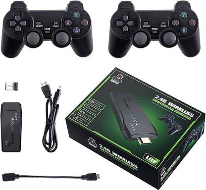 HG WORLD M8 Retro Game Stick Console 4k 2.4G Dual Wireless game box video games for tv with Plug & Play, gaming consoles for tv video game handheld 64 GB with HDMI Output 9 Emulator, Video Game Hand tv With TV Game Set, Best Gift for All Ages