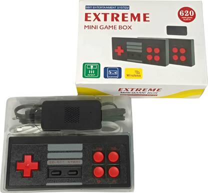HG WORLD Retro Extreme Mini Game Box Wireless 500+ Built in Classic Tv Video Game Console Children's Toy Revisit Childhood 1 GB with Portable 8 Bit Game Box, Super Contra & Many More Games, AV Output