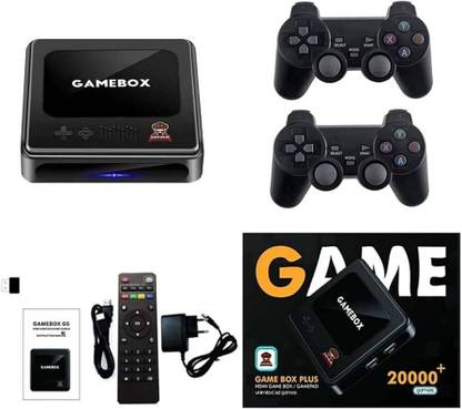 Playtastic G10 Retro Game Console 25000+ Games Classic 64 GB with 3D Video Game Consoles, 2 Wireless Controllers