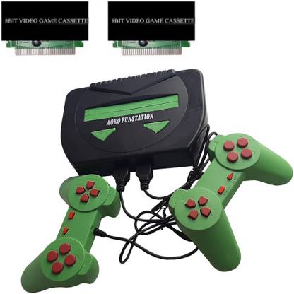 PTCMart Victor Game Console 8 Bit Fun station in-built games with 2 cassettes etc NA GB with in-built games with 2 cassettes