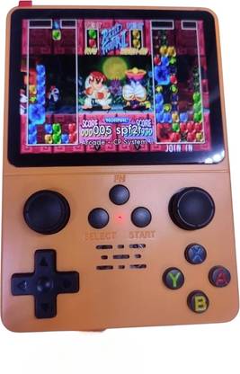 HG WORLD R35S Retro 8K+ Classic Video Games Portable Handheld Gaming Console,3.5" Screen 64 GB with Preinstalled 8000+ Classic Games, PSP Games Support, Super Contra & Many More Games