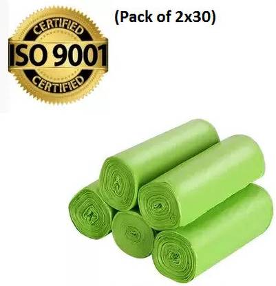 KrossPie Oxo-Biodegradable Garbage Bags Dustbin Bag/Trash Bag Small 5 L Garbage Bag  Pack Of 60