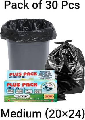 Fusion Bio-Digrable garbage bag Medium size 20"×24". Non Toxic Eco Recyclable. Medium 20 L Garbage Bag  Pack Of 30