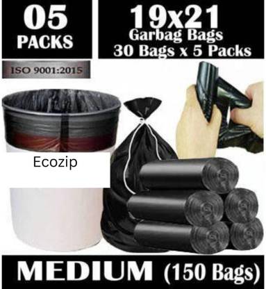 Ecozip 150 elite premium garbage bags and trash bag Small 6 L Garbage Bag  Pack Of 150