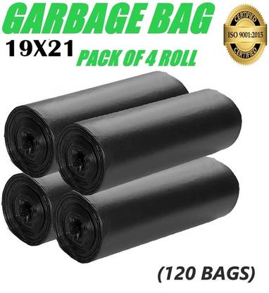 ASCREATION Dustbin Covers Clean Home Biodegradable Garbage bags 120 Pcs Medium 12 L Medium 12 L Garbage Bag  Pack Of 120