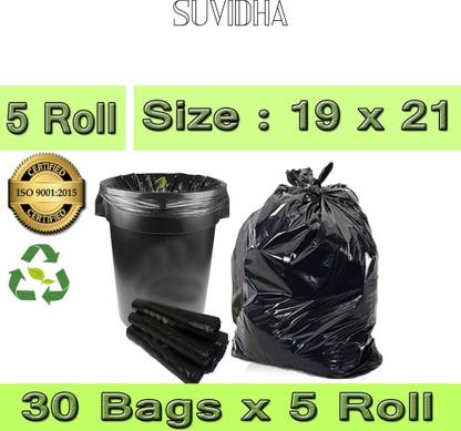 SUVIDHA biodegradable and ecofriendly garbage bags Medium 8 L Garbage Bag  Pack Of 150