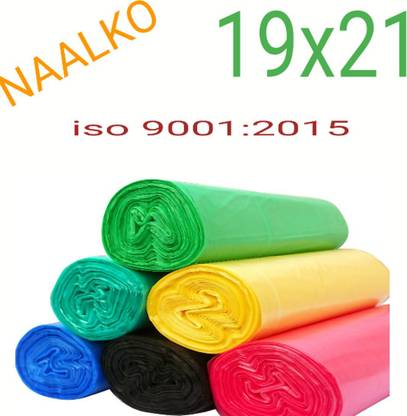 MJ Exim GARBAGE BAGS (6X30) 180 PCS Medium 15 L Garbage Bag  Pack Of 180
