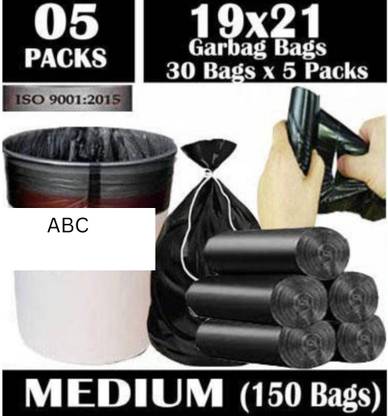 ABC 150 premium elite garbage bags and trash bag Small 6 L Garbage Bag  Pack Of 150