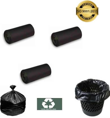 MJ Exim City Clean 19x21 Pack of 3 Small 5-7' L Garbage Bag  Pack Of 90