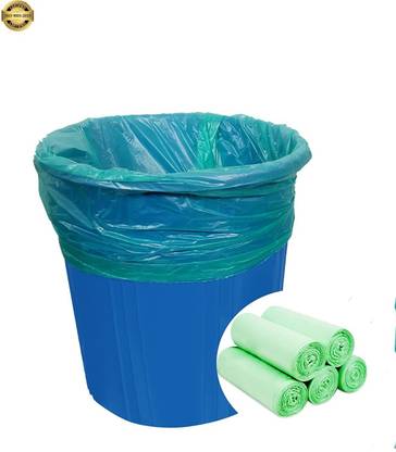 Ddice transparent garbage Green color 19x21medium 5 roll Medium 13 L Garbage Bag  Pack Of 150