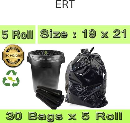 ERT 100 % biodegradable and ecofriendly garbage bags Medium 6 L Garbage Bag  Pack Of 150
