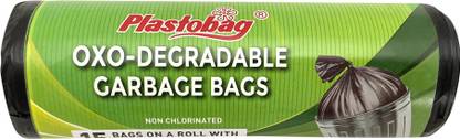 Plastobag Oxo-Bio-Degradable Large Garbage Bag  Pack Of 15